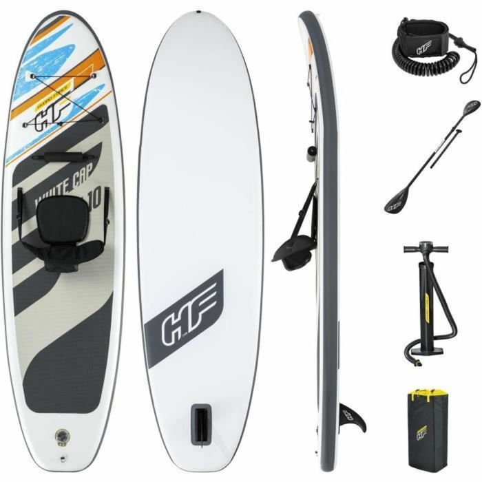 BESTWAY Gorra de Paddle SUP Hydro-Force - Blanco - 305 x 84 x 12 cm