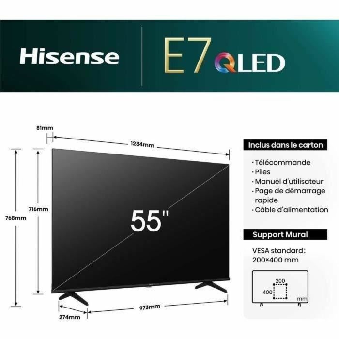 Smart TV Hisense 4K Ultra HD 55" LED HDR QLED 2