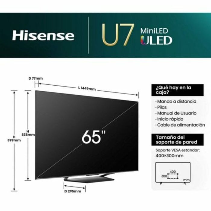 Smart TV Hisense 65U7NQ 4K Ultra HD 65" 1