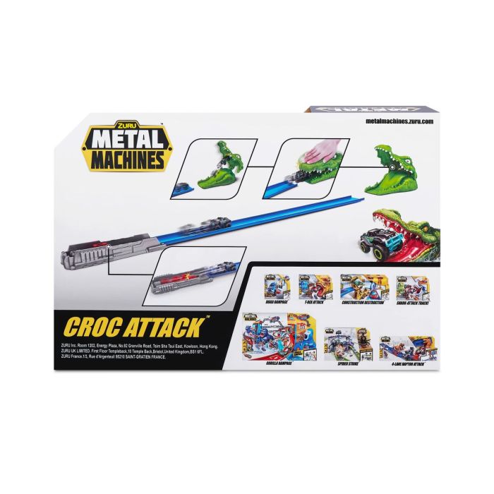 Pista Lanzadora Zuru Metal Machines Croc Attack 30 x 9 cm 1