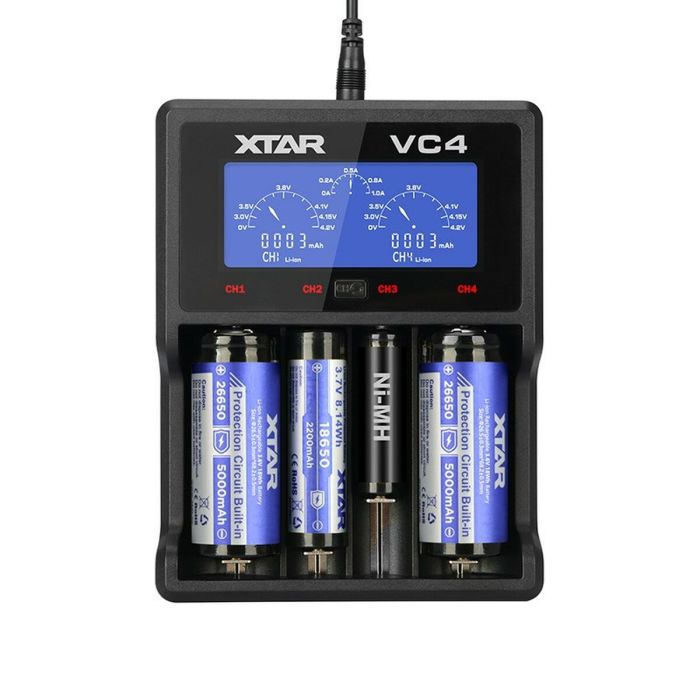 Cargador de Pilas Xtar VC4 Baterías x 4 6 Cargador de Pilas Xtar VC4 Baterías x 4 6
