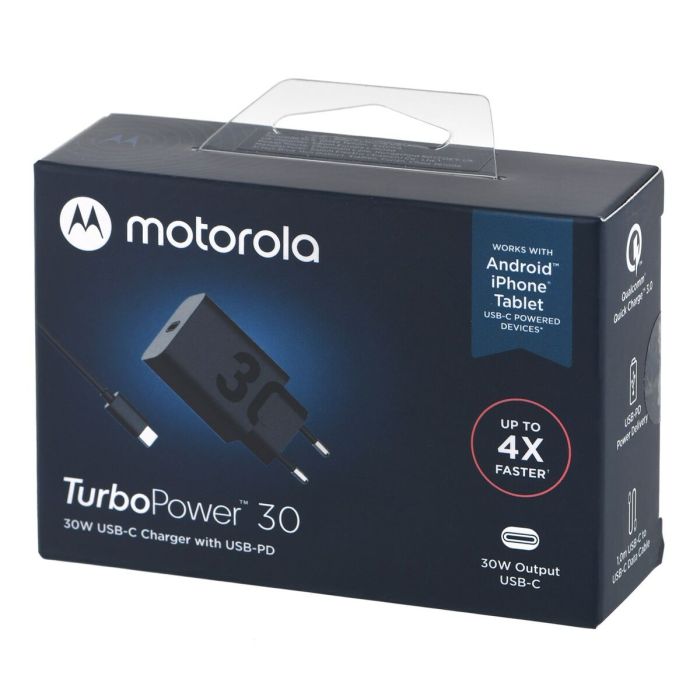 Cargador de Pared Motorola SJMC302 Negro 30 W 3