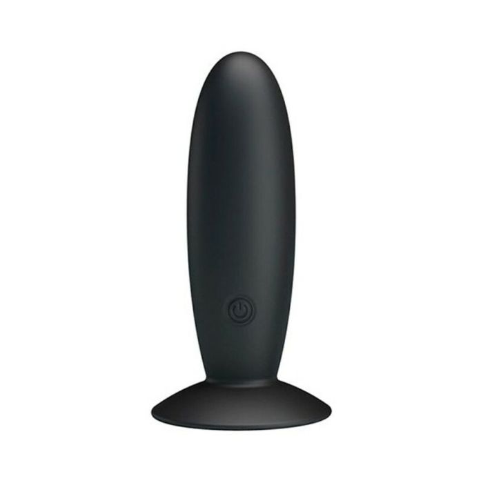 Plug Vibrador Anal Pretty Love Silicona Ventosa Negro