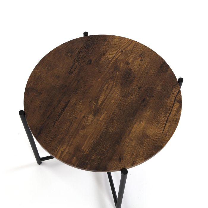 Mesa Auxiliar Redonda Madera 51X40 Versa 2 Mesa Auxiliar Redonda Madera 51X40 Versa 2
