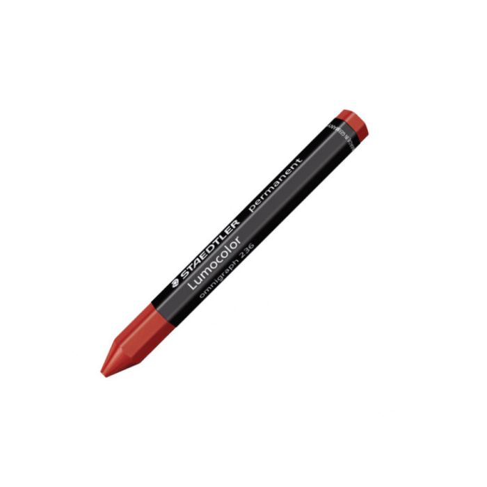 Lapiz Cera Permanente Lumocolor Omnigraph 12Mm. Rojo Staedtler 236-2 12 unidades Lapiz Cera Permanente Lumocolor Omnigraph 12Mm. Rojo Staedtler 236-2 12 unidades