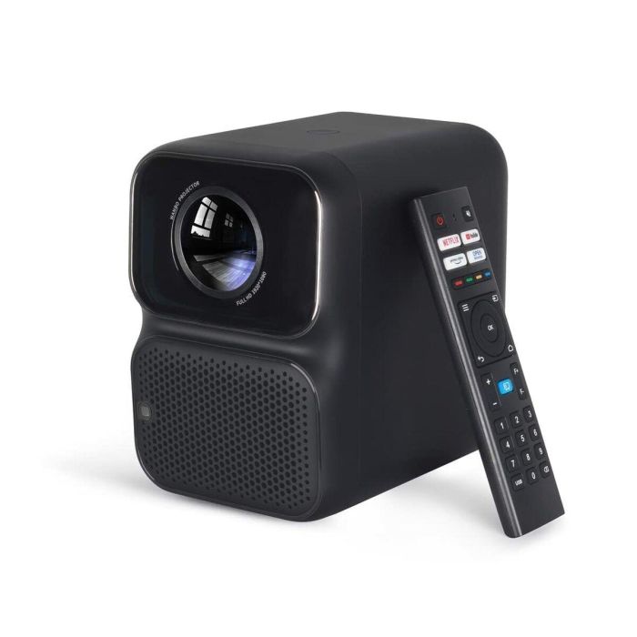 Wanbo Tt Projector Full Hd 1080P 650 Ansilm Bluetooth 5.1 Wifi 2,4&5Ghz Auto Focus Black