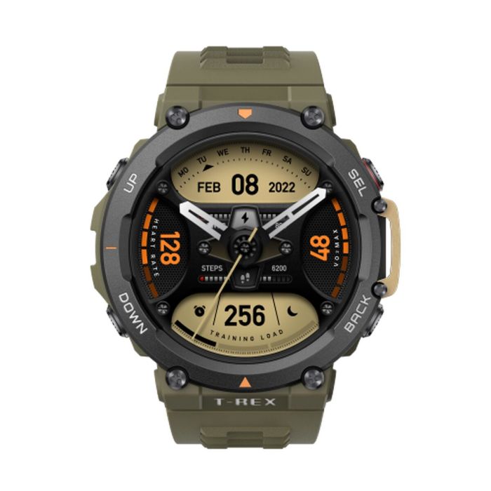 Amazfit T-Rex 2 3,53 cm (1.39") AMOLED 47 mm Digital 454 x 454 Pixeles Pantalla táctil Negro, Verde GPS (satélite)