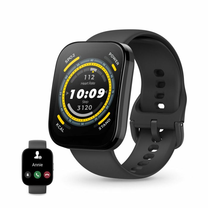 Amazfit Bip 5 4,85 cm (1.91") LCD 38 mm Digital 320 x 380 Pixeles Pantalla táctil Negro GPS (satélite)