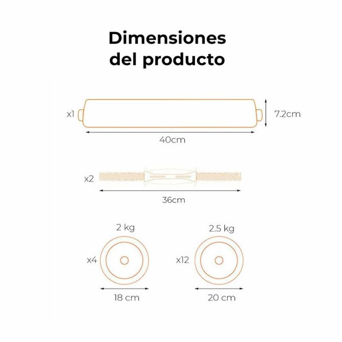 Mancuernas Xiaomi FED 40 kg Multicolor 2