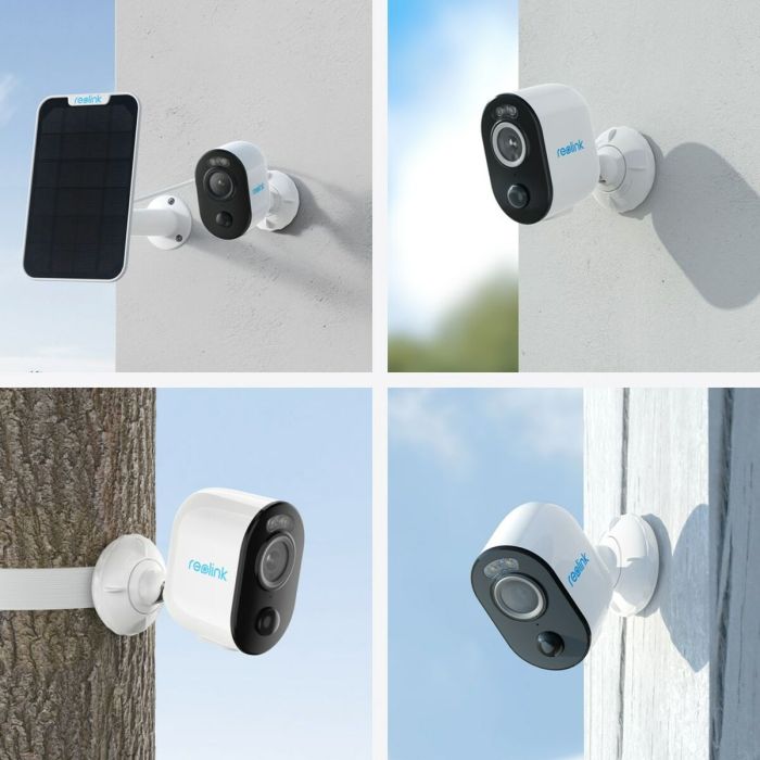 Reolink Argus Series B330 Cámara de Seguridad IP Inalámbrica con Visión Nocturna 20m, WiFi, Sensor PIR, 5 MP, IP65, Blanco, 6000 mAh