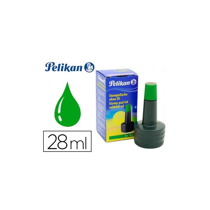 Tinta Tampon Pelikan Verde Bote 28 mL