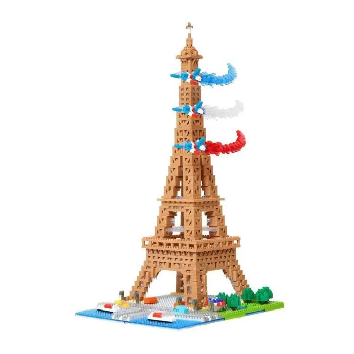 Bandai NB057 Torre Eiffel Nanoblock, 500 Piezas, Bloques de Construcción Educativos para Niños a Partir de 8 Años, Modelo DIY 5