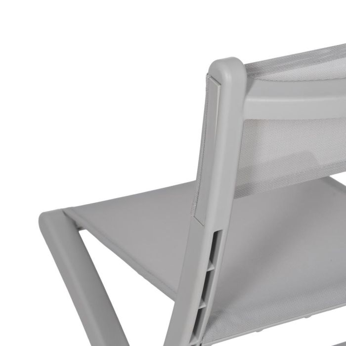 Silla Plegable Gris Polipropileno 45 X 55 X 83 cm