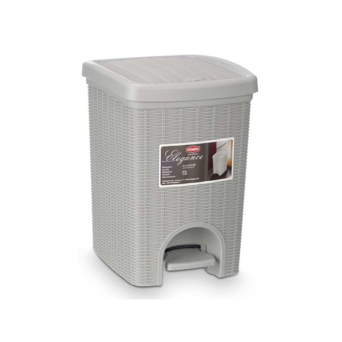Papelera Elegance Gr Gris Claro 20L Stefanplast 27X38CM (6 Unidades) 2 Papelera Elegance Gr Gris Claro 20L Stefanplast 27X38CM (6 Unidades) 2