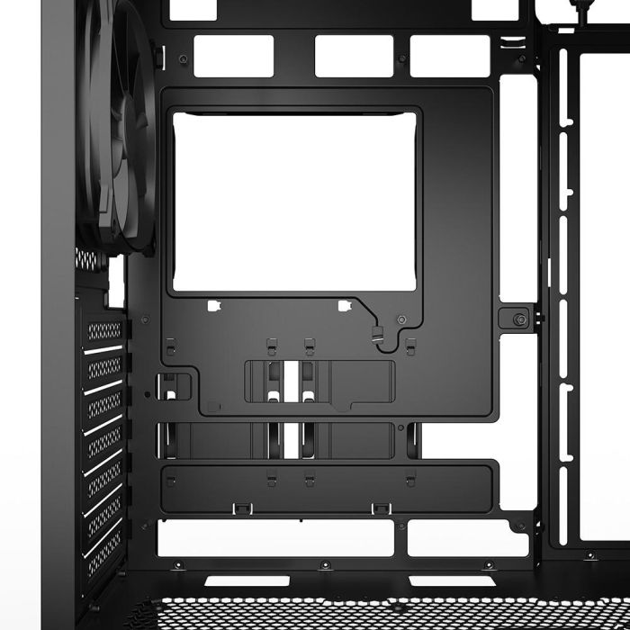 Sharkoon AK2 Midi Tower Negra - Caja PC Gaming/Oficina/Multimedia, 2 Ventiladores 120mm Preinstalados, USB-C, Soporte BTF, Radiadores 360mm 8