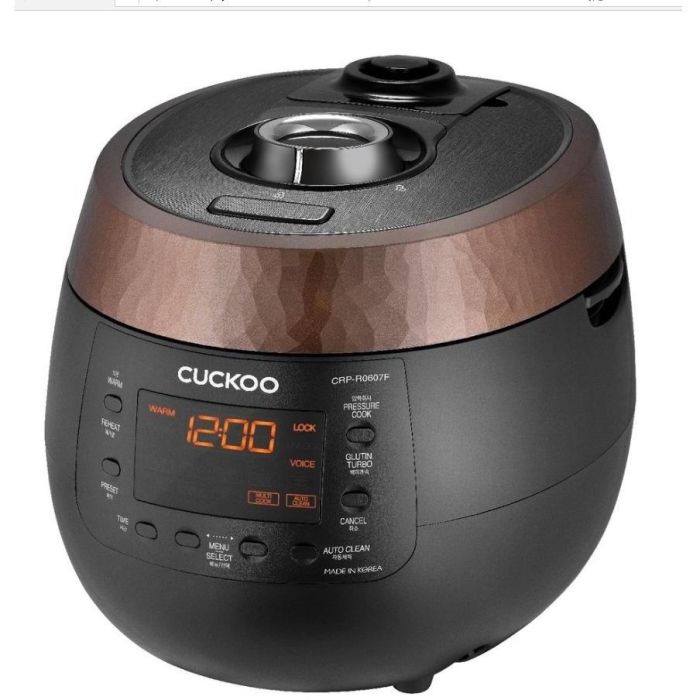 Cuckoo Reiskocher 1.08l CRP-R0607F Digitaler Dampfdruck 2
