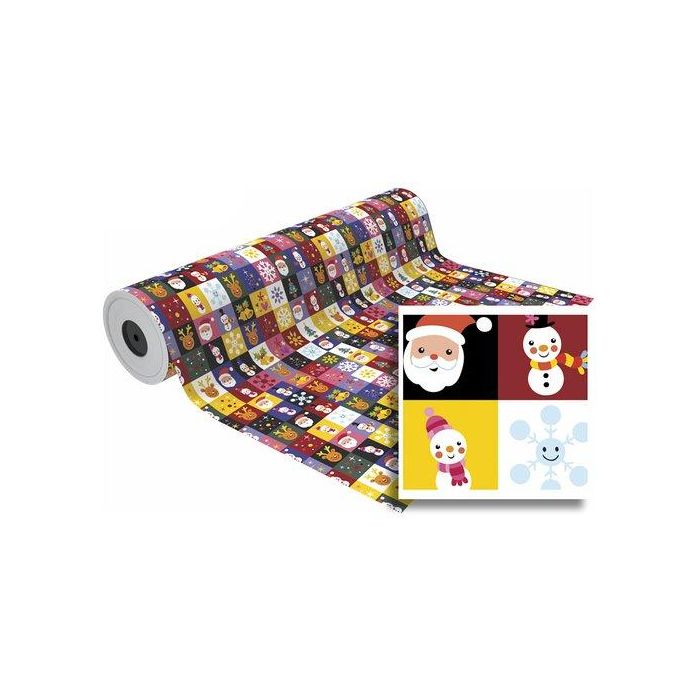 Papel De Regalo Bobina Basika 31 Cm X 80 M (2 Kg Aprox.) Navidad (Nv1401-A 31 Cm)