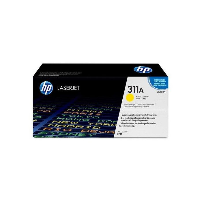Toner Hp Nº 311A Q2682A Laserjet Color 3700 Amarillo 6.000 Pág.