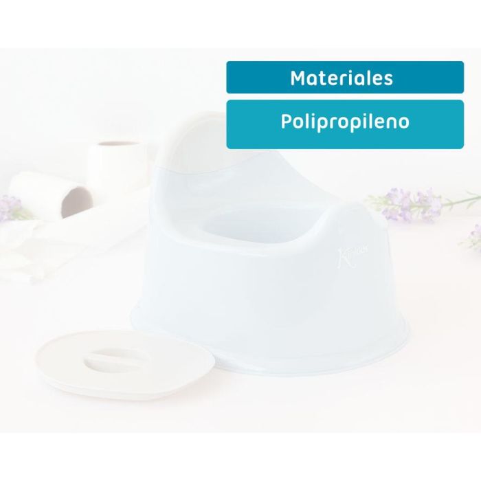 KioKids Orinal Infantil Azul Con Tapa Y Asa +24 Meses 3