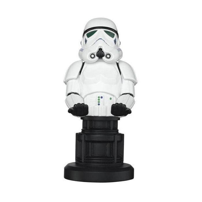 Cable Guy Soporte Figura Stormtrooper Star Wars 21cm para Mandos y Teléfonos PlayStation 5, Xbox Series S/X, iPhone