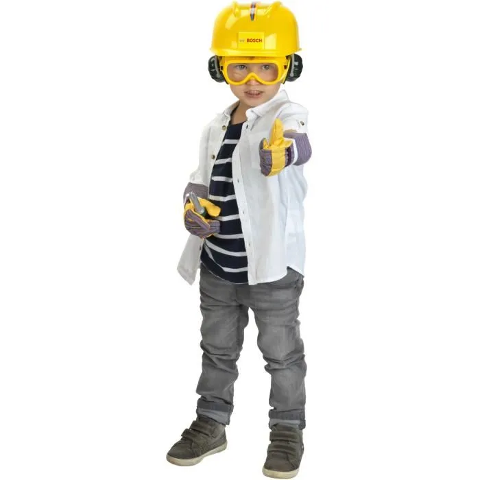 Klein Conjunto de Accesorios para el Lugar de Trabajo Infantil 4 Piezas Casco Gafas Orejeras Guantes 1