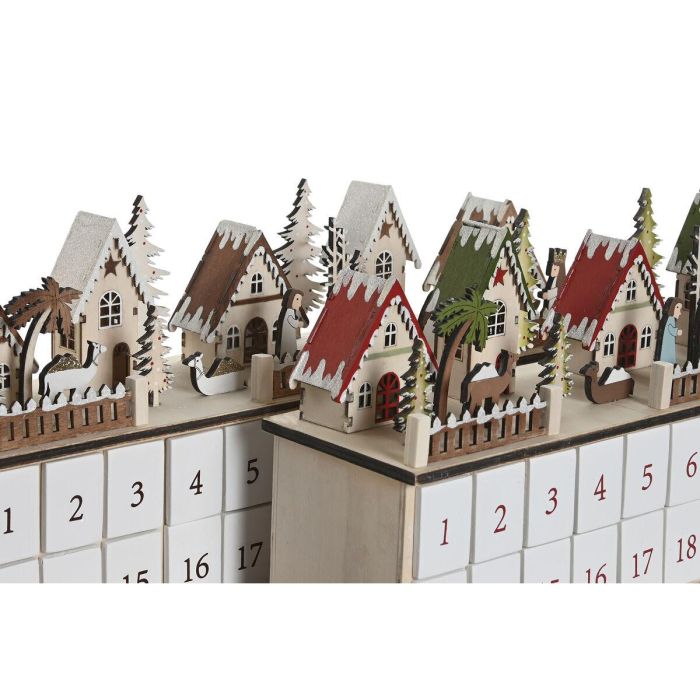 Calendario Adviento Navidad Tradicional DKD Home Decor Rojo Beige 11 x 23 x 45 cm (2 Unidades) 1 Calendario Adviento Navidad Tradicional DKD Home Decor Rojo Beige 11 x 23 x 45 cm (2 Unidades) 1