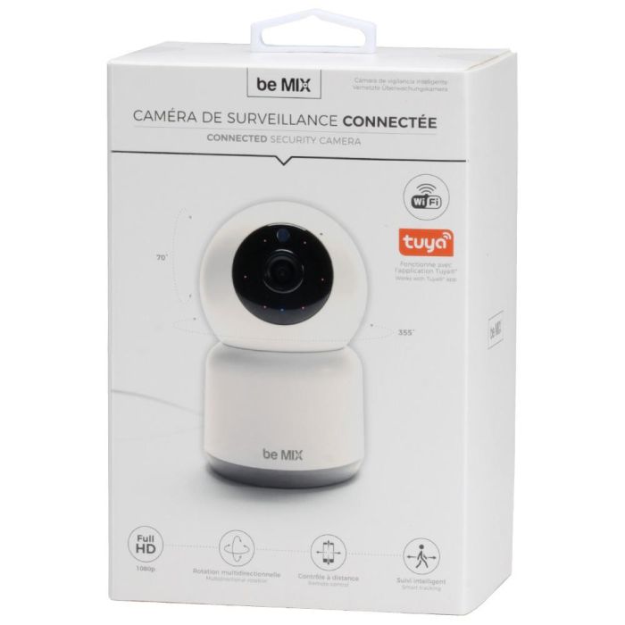 Be Mix Cámara de Vigilancia Full HD 1080p con Detección de Movimiento, Audio Bidireccional y Visión Nocturna Compatible con App Tuya 3