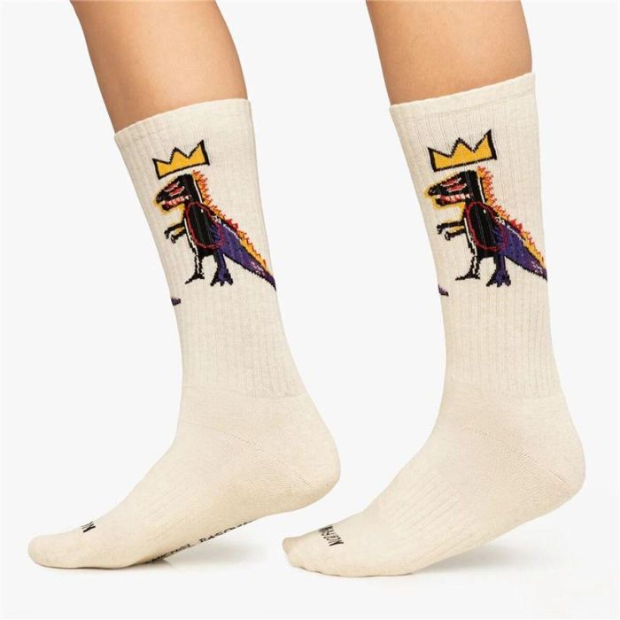 Calcetines Jimmy Lion Athletic Basquiat Pez Dis Marrón 1
