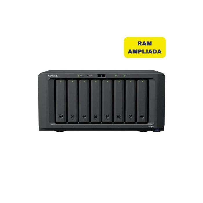 Synology DS1825+/32G NAS DiskStation 8 Bahías 3.5"/2.5" 32GB DDR4 Torre