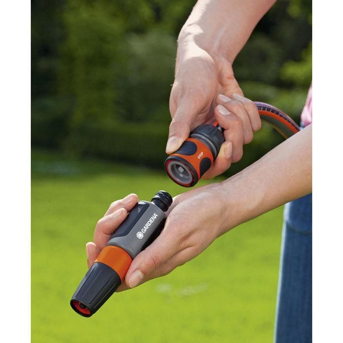 Conector rapido stop agua 1/2" - 5/8", blister 1 Conector rapido stop agua 1/2" - 5/8", blister 1