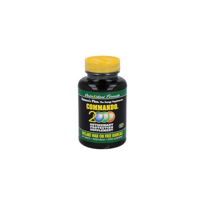 NATURES PLUS Commando 2000 Antioxidante 60 Comprimidos Apoyo Inmune y Función Hepática