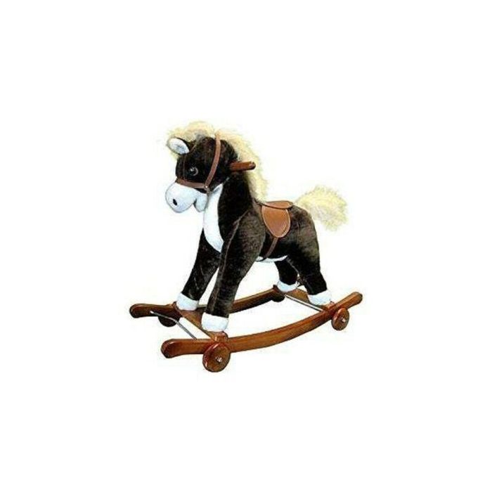Caballo balancín con ruedas, sonido y movimientos 74x63 cm - modelos surtidos Caballo balancín con ruedas, sonido y movimientos 74x63 cm - modelos surtidos