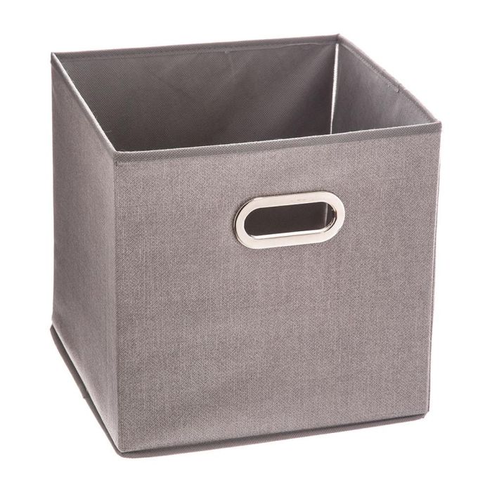 5Five Caja organizadora para estantería, gris claro, tela, 31x31x31 cm 0 5Five Caja organizadora para estantería, gris claro, tela, 31x31x31 cm 0