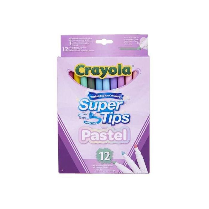 Crayola Rotuladores Super Punta Lavables Pastel 58-7515 1 Crayola Rotuladores Super Punta Lavables Pastel 58-7515 1