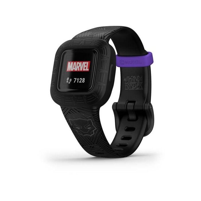 Garmin vivofit jr. 3 Black Panther Pulsera de Actividad Inteligente para Niños, Sumergible, Monitor de Ritmo Cardíaco, Pasos, Sueño, Notificaciones 0 Garmin vivofit jr. 3 Black Panther Pulsera de Actividad Inteligente para Niños, Sumergible, Monitor de Ritmo Cardíaco, Pasos, Sueño, Notificaciones 0