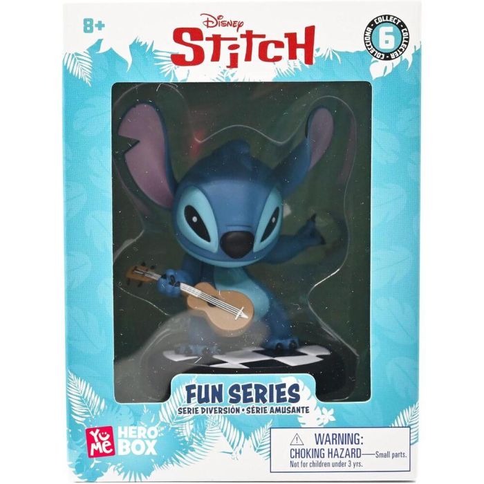 Figura Stitch Guitarrista Hero Box Stitch Disney 8cm 1