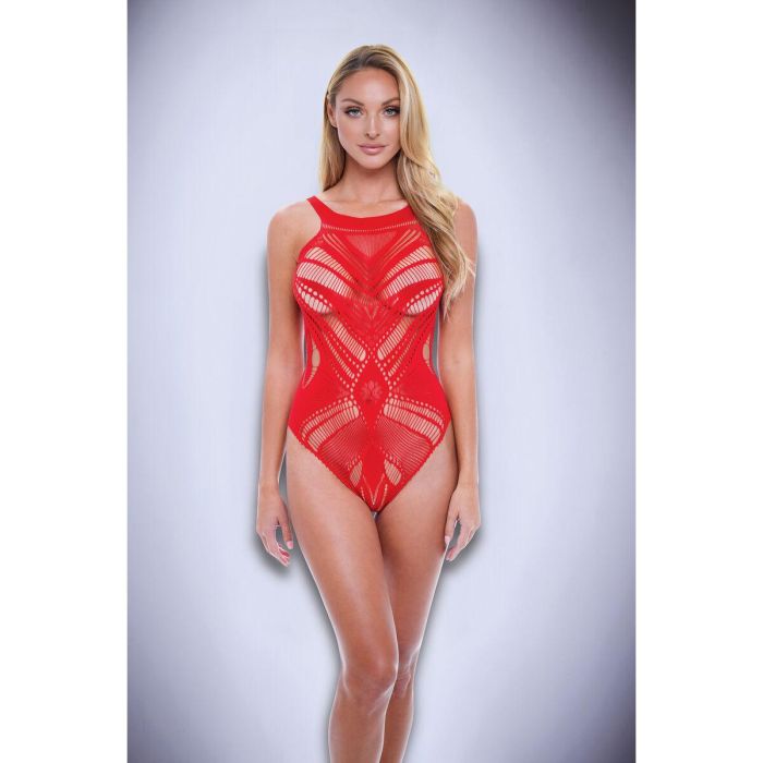 Body Baci Lingerie Rojo Talla única 4 Body Baci Lingerie Rojo Talla única 4