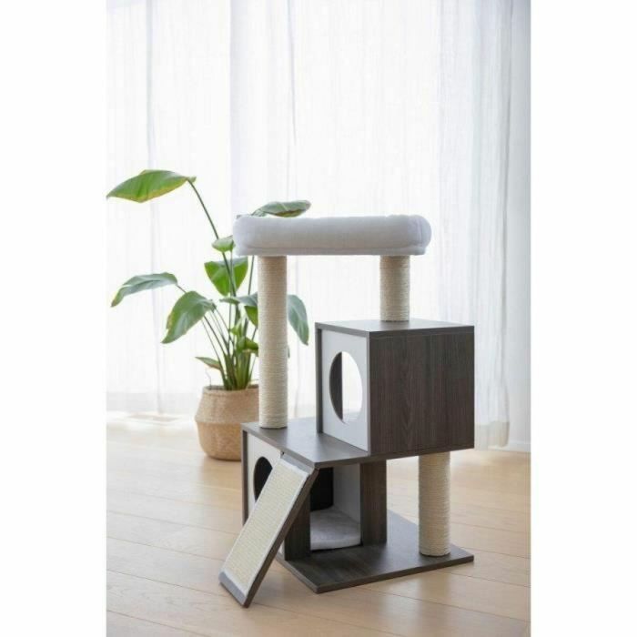 Kerbl KER1700728399541 Árbol para gatos FLAIR 48 x 44 x 86 cm Blanco/Gris Sisal 3 Kerbl KER1700728399541 Árbol para gatos FLAIR 48 x 44 x 86 cm Blanco/Gris Sisal 3