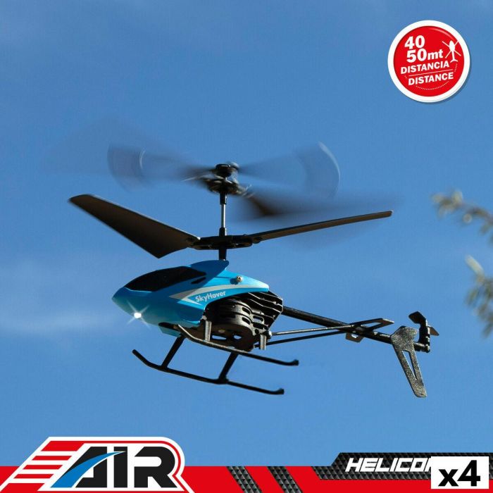 Helicóptero con Radiocontrol Colorbaby (4 Unidades) 12 Helicóptero con Radiocontrol Colorbaby (4 Unidades) 12