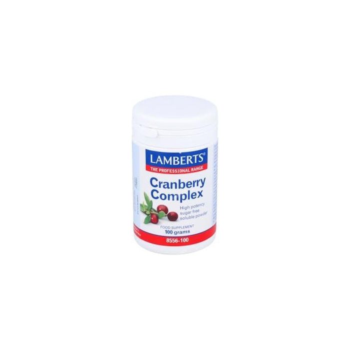 LAMBERTS Complejo de Arándano Rojo Cranberry 100g. Polvo concentrado con Vitamina C para Salud Urinaria