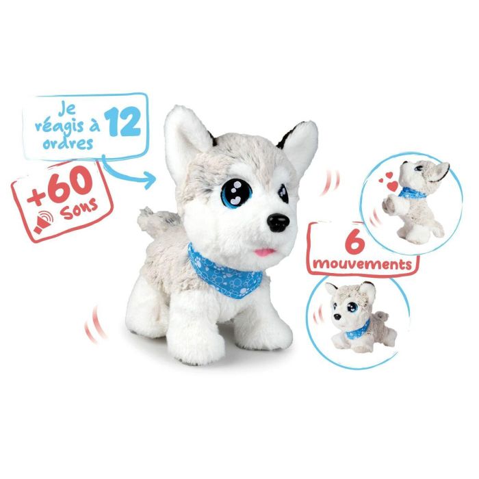 Chi Chi Love CCL Husky Interactivo Peluche de 30 cm con 12 Comandos de Voz, Emite Más de 60 Sonidos y Se Comporta Como Compañero Doméstico 3 Chi Chi Love CCL Husky Interactivo Peluche de 30 cm con 12 Comandos de Voz, Emite Más de 60 Sonidos y Se Comporta Como Compañero Doméstico 3