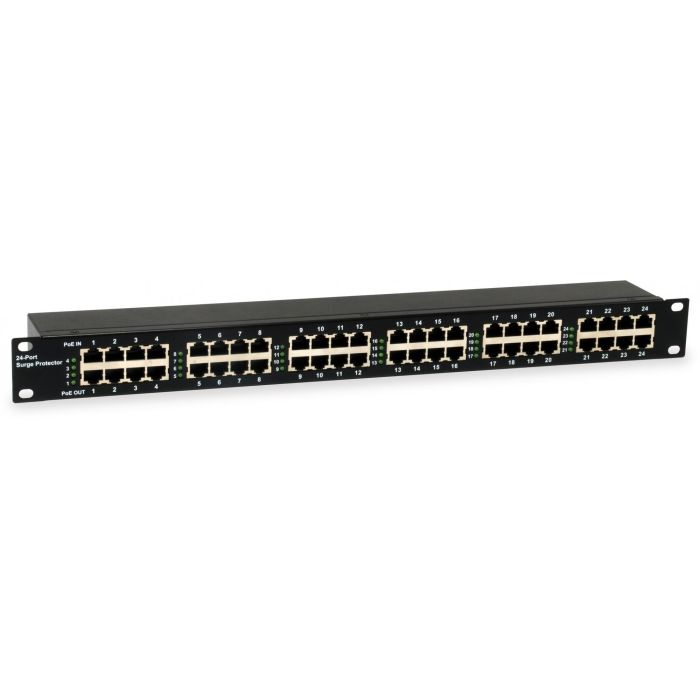 LevelOne ESP-2400 Switch 24 Puertos PoE 30W 6kV Protección Sobretensiones 19" Montaje en Rack