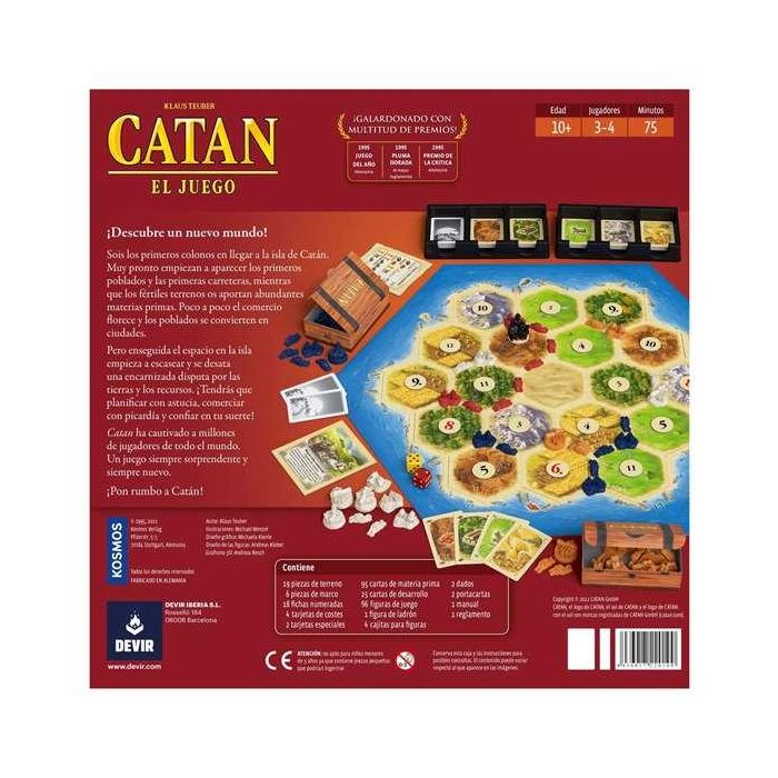 Devir Catan Juego de Mesa de Estrategia Original para 4 Jugadores | Coloniza la Isla con Astucia y Estrategia | Edición Español Surtidos 2 Devir Catan Juego de Mesa de Estrategia Original para 4 Jugadores | Coloniza la Isla con Astucia y Estrategia | Edición Español Surtidos 2