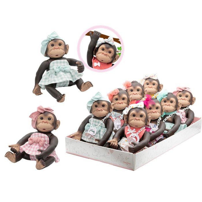 Rosa Toys 2500 Muñeco Bebé Mono de 25 cm, Juguete Infantil con Diseños Surtidos 2 Rosa Toys 2500 Muñeco Bebé Mono de 25 cm, Juguete Infantil con Diseños Surtidos 2