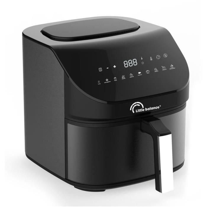 Freidora dietética - LITTLE BALANCE - Crousty light XL - 7 L - 1600 W - 10 programas - Negra 2 Freidora dietética - LITTLE BALANCE - Crousty light XL - 7 L - 1600 W - 10 programas - Negra 2
