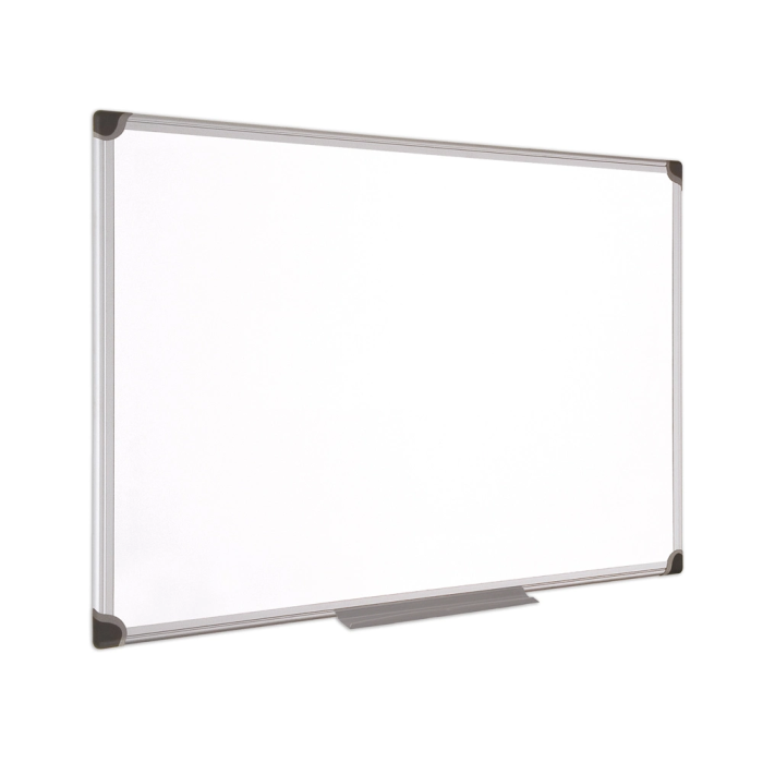 Bi-office Pizarra Blanca Magnética Maya W Cerámica Vitrificada Marco Aluminio 200 x 100 cm con Bandeja 1
