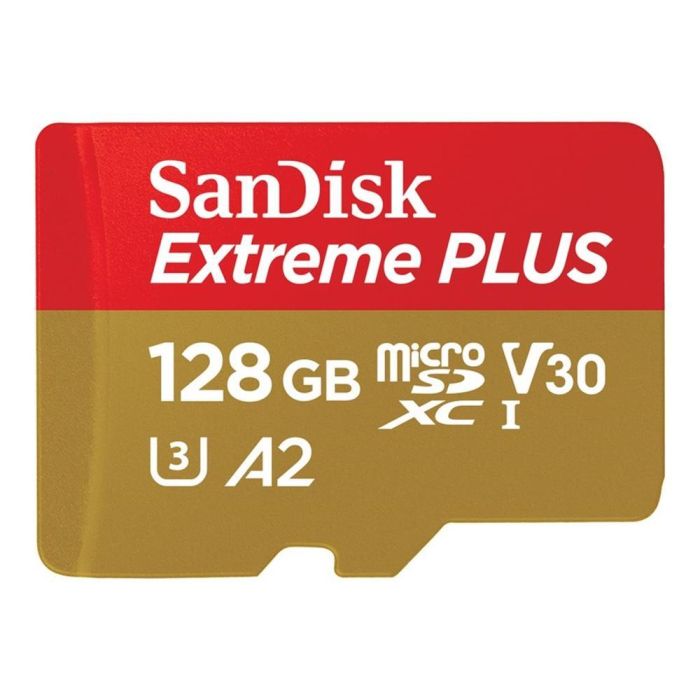 SanDisk Extreme PLUS microSDXC 128 GB Tarjeta de Memoria A2 V30 U3