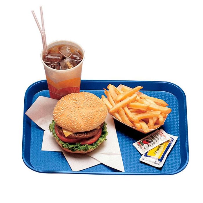 CAMBRO - 1216FF-186 - Bandeja Fast Food - perfil alto - 30 x 41 cm - Azul marino - Venta 1 unidad.
