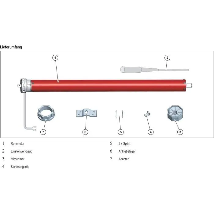 Superrollo Motor para persiana enrollable RM30MM - SR20235 - Diámetro 60 mm - 30 Nm - Máx. peso cortina 66 kg 3
