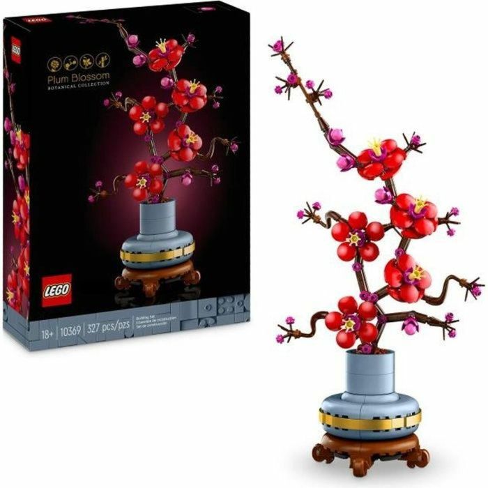 LEGO Icons 10369 Flores de Ciruelo - Decoración Floral de Interior, Set para Adultos